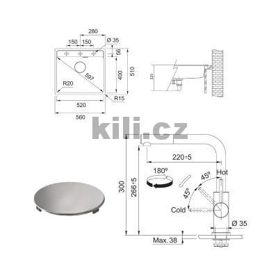 Set SETG298�B, d�ez MRG 610-52 RTL, 3 1/2" �ed� b�idlice + baterie FC 6986.501 SMART GLENDA celonerez