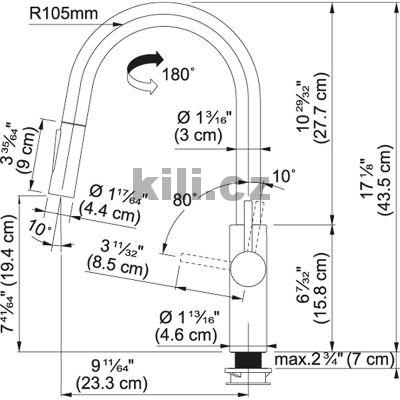 Baterie FC 5968.901 �ern� matn� se sprchou