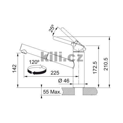 Baterie FC 3055.031 ORBIT chrom