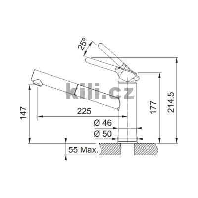 Baterie FC 3055.071 ORBIT chrom/onyx