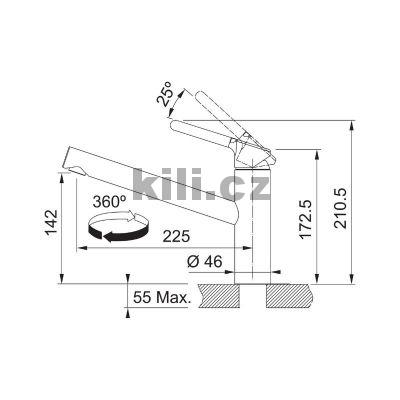 Baterie FC 3149.031 ORBIT chrom, beztlakov�