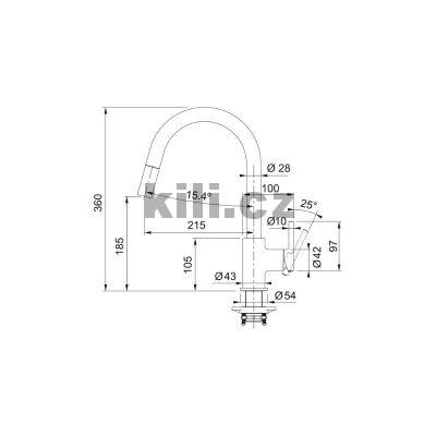 Baterie FC 6051.094 LINA b�l� led s vytahovac� koncovkou