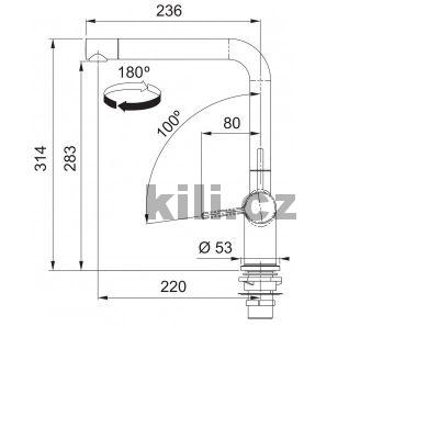 Baterie FN 6564.031 Active New chrom skl�p�c� pod okno bez sprchy