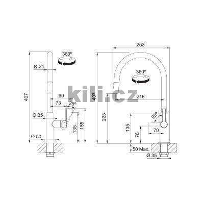 Baterie FS 2839.901 MARIS SLIM matn� �ern�