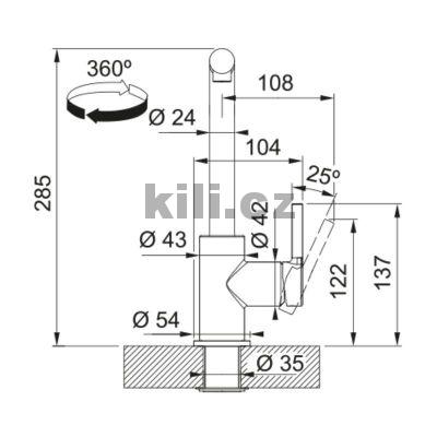 Baterie FS 3235.094 LINA SMART, b�l� led, s vytahovac� koncovkou