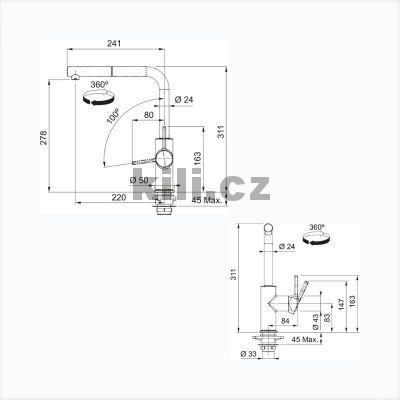 Baterie FN 5541.084 URBAN 2.0 �ed� k�men s vytahovac� koncovkou