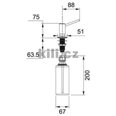 D�vkova� sapon�tu Simple chrom