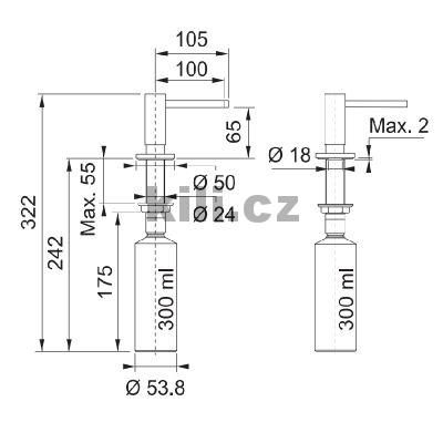 D�vkova� sapon�tu ACTIVE �ern� mat
