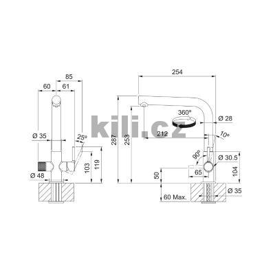 Baterie FC 3077.031 LINA CLEAR WATER chrom