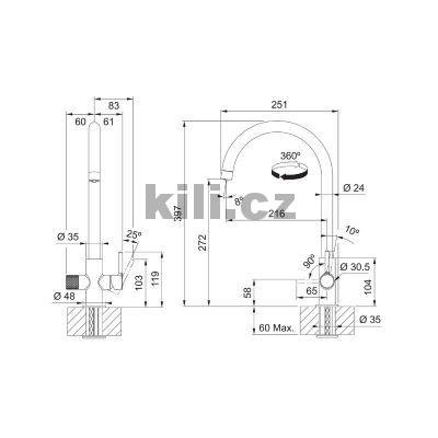 Baterie FC 3080.031 LINA CLEAR WATER chrom