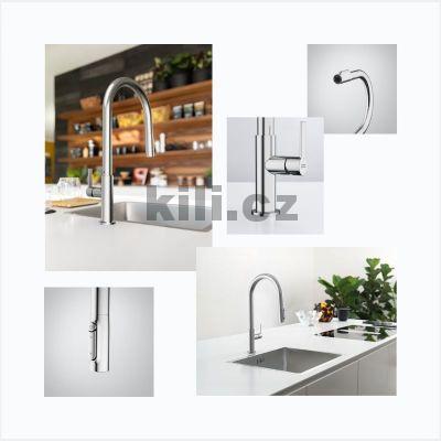 Baterie FG 3660.031 MARIS SLIM CLEAR WATER chrom, filtra�n� s vytahovac� koncovkou se sprchou