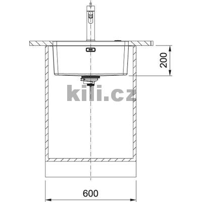 D�ez MYX 110-50 3 1/2" nerez, bez odkapu, s excentrem Easy Click, spodn�
