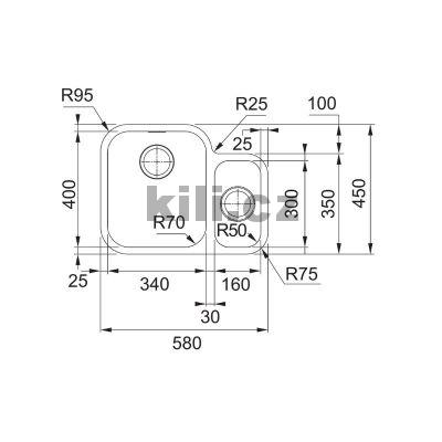 D�ez SRX 160/2 3 1/2"nerez