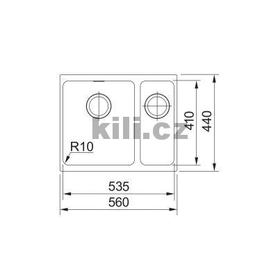D�ez SID 160/2 b�l� 560x440 mm