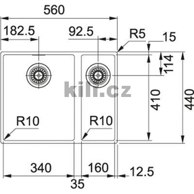 D�ez SID 160/2, 3 1/2" �ed�, bez odkapu, spodn�