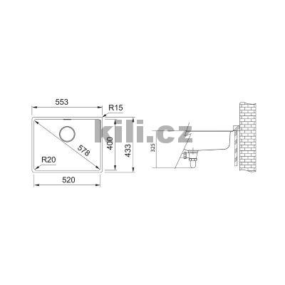 D�ez MRG 110-52 3 1/2" �ed� b�idlice, bez odkapu, spodn�