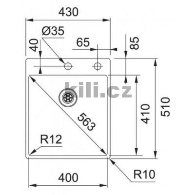 D�ez BXX 210/610-40 TL  430x510 mm