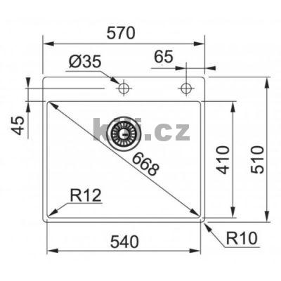 D�ez BXX 210/610-54 TL  570x510 mm