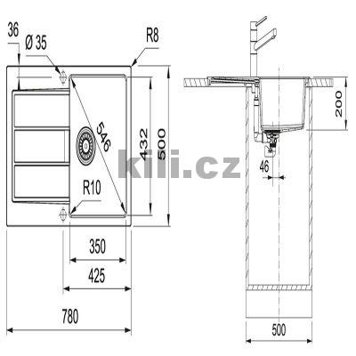 Set SETT84� d�ez S2D 611-78, 3 1/2" �ern� + baterie FP 9000.071 Onyx