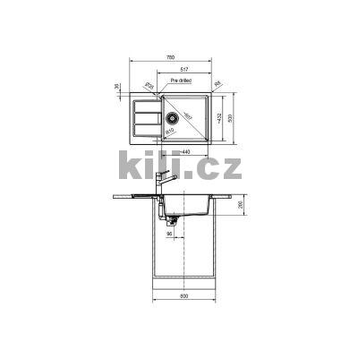 Set T106� d�ez S2D 611-78 XL �ern� + baterie FP 9000.031 chrom