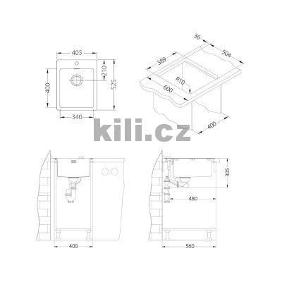 D�ez Pure 10 QC, 3 1/2", Satin nerez