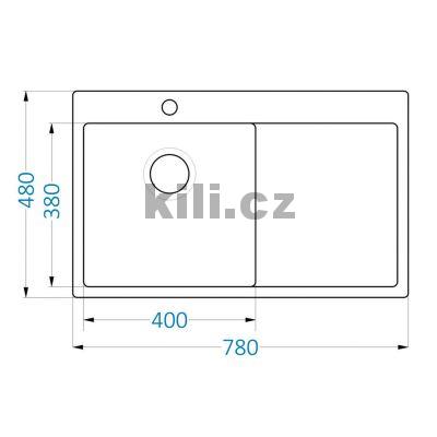 D�ez Quarto 30 SAT odkap�vac� plocha  vpravo