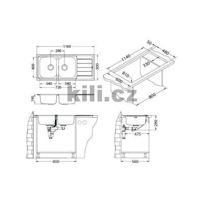 D�ez Line Max 100 3 1/2" SAT, oto�n�, horn� s excentrem