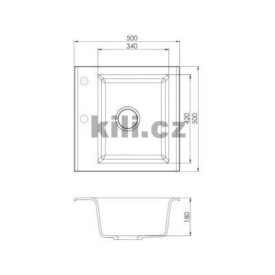 D�ez Gem 10 beige 55, 3 1/2", horn�