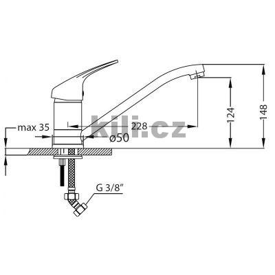 Set D�ez Basic 170  3 1/2" + RivieraX  chrom + d�rek