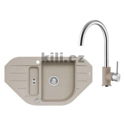 Set D�ez Niagara 60 I 3 1/2" pebble 02 + baterie Elza pebble 02