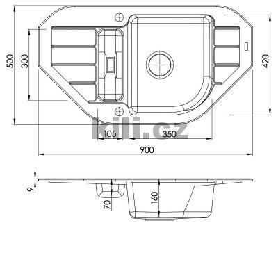 Set D�ez Niagara 60 beige 55 + baterie Tonia 55