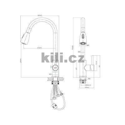 Set d�ez Cortina 140 I 3 1/2" carbon 91 + baterie Primrose - PS carbon 91