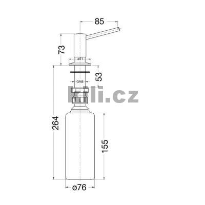 D�vkova� sapon�tu Pear chrom