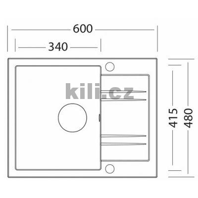 D�ez Linea 600, 3 1/2� Granblack, oto�n�, horn�