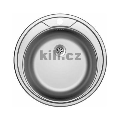 D�ez Round 510 6/4� nerez matn�, bez odkapu, horn�