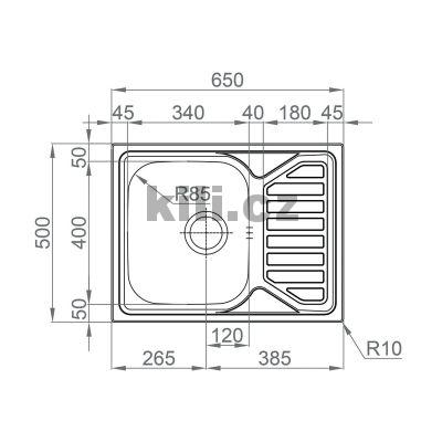 D�ez Okio 650, 3 1/2� nerez matn�, oto�n�, horn�