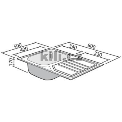 D�ez Okio 800, 3 1/2� nerez matn�, oto�n�, horn�