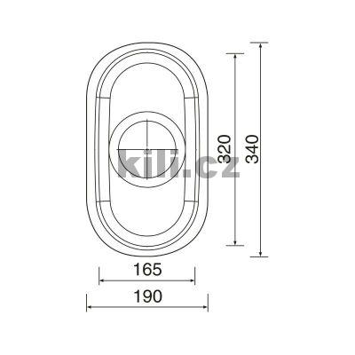 D�ez Undermount 190 V, 0,7 mm, matn�