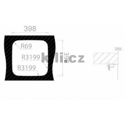 D�ez Bahia 440, 3 1/2� nerez le�t�n�, bez odkapu, spodn�