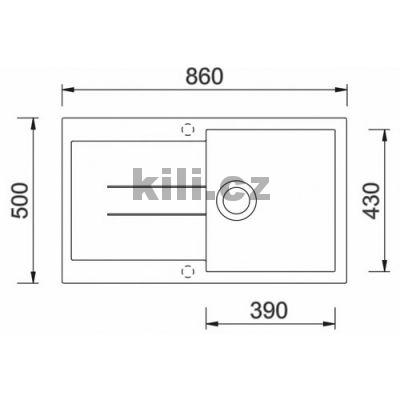 D�ez Amanda 860, 3 1/2� Titanium, oto�n�, horn�/spodn�