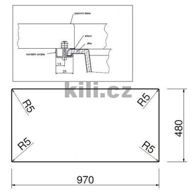 D�ez Amanda 990, 3 1/2� Metalblack, oto�n�, horn�/spodn�