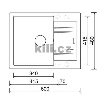 D�ez Linea 600 N, 3 1/2� Metalblack horn� oto�n�