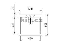 D�ez Cube 560, 3 1/2� Titanium, bez odkapu, horn�/spodn�