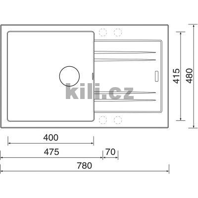 D�ez Linea 780 N, 3 1/2� Metalblack horn� oto�n�