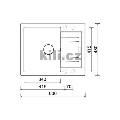 D�ez Linea 600 N, 3 1/2� Granblack horn� oto�n�