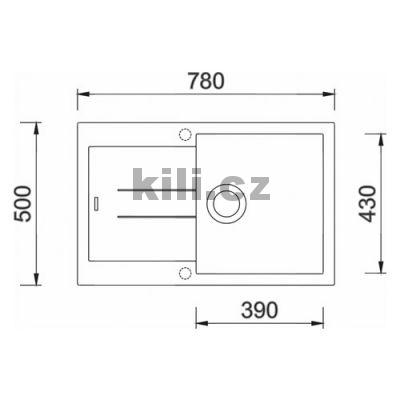 D�ez Amanda 780, 3 1/2� Metalblack, oto�n�, horn�/spodn�