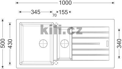 D�ez Perfecto 1000.1, 3 1/2� Metalblack, oto�n�, horn�/spodn�