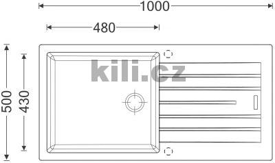 D�ez Perfecto 1000, 3 1/2� Metalblack, oto�n�, horn�/spodn�