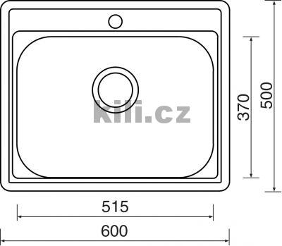 D�ez Comfort 600, 3 1/2� nerez matn�, bez odkapu, horn�