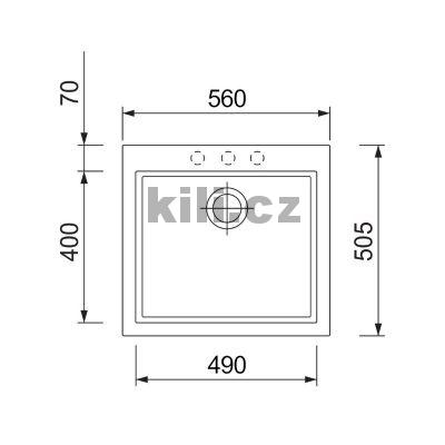 D�ez Cube 560, 3 1/2� pureblack, bez odkapu, horn�/spodn�